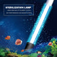 Sterilization UV lamp with clear tube and black end base