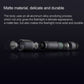 Matte black segmented portable flashlight with smooth cylindrical body and BEEBEST logo