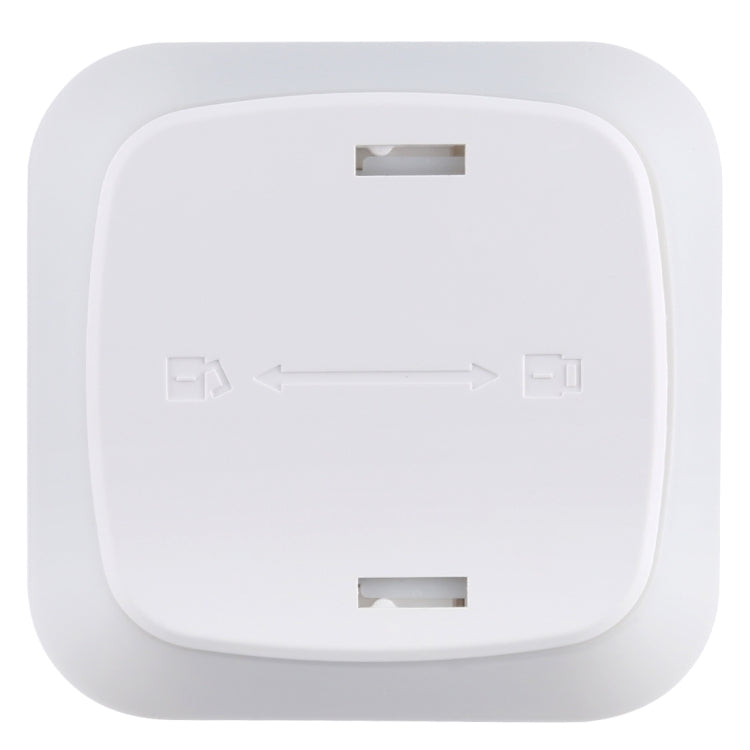 White square LED sensor light back with mounting slots and battery door