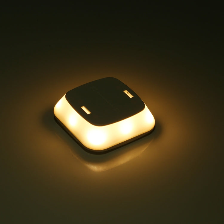 Illuminated black LED square motion sensor light with bright glow