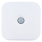 White rectangular LED motion sensor light panel with built-in circular detector