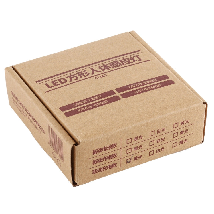 Cardboard shipping box for LED square human body sensor light