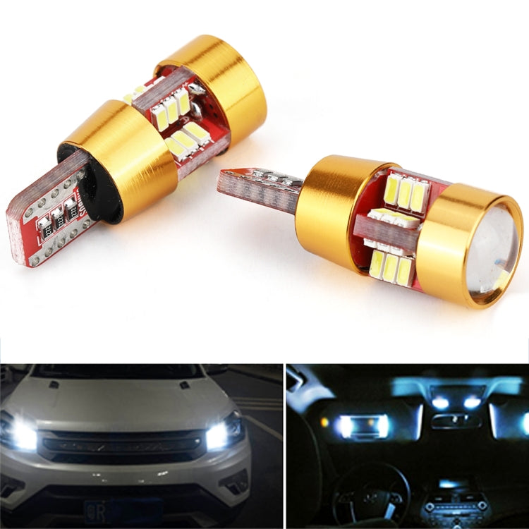 Gold LED light bulb with red circuit board and multiple white LED chips