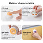 Self-adhesive towel hook with colored insert and white base, close-up