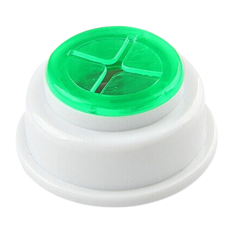 Self-adhesive towel hook with green colored insert and white mounting base