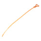 Orange drain hair cleaner hook with narrow shaft and loop end