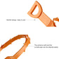 Orange handle drain hair cleaner hook with easy-pull design and loop tip