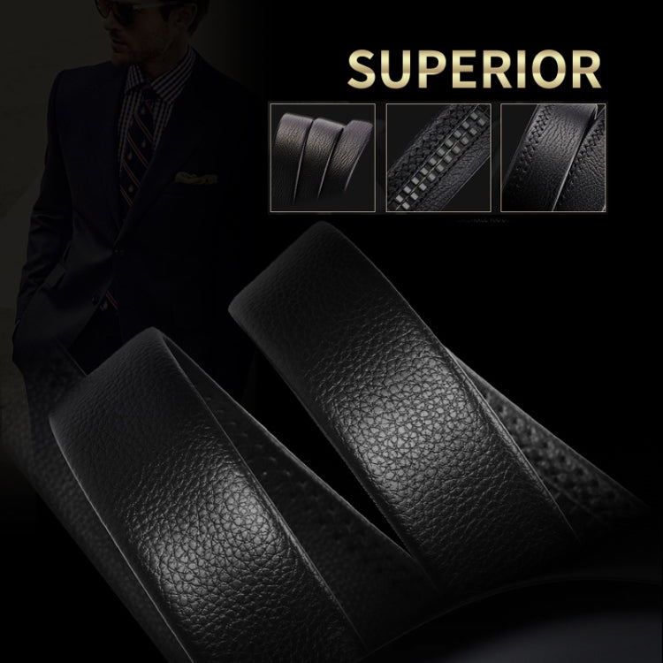 Black leather belt with pebbled texture and double wrap straps, three-piece view