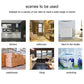 Use-case photo grid for flood detector: kitchen, bathroom, heater, warehouse, shop, workshop