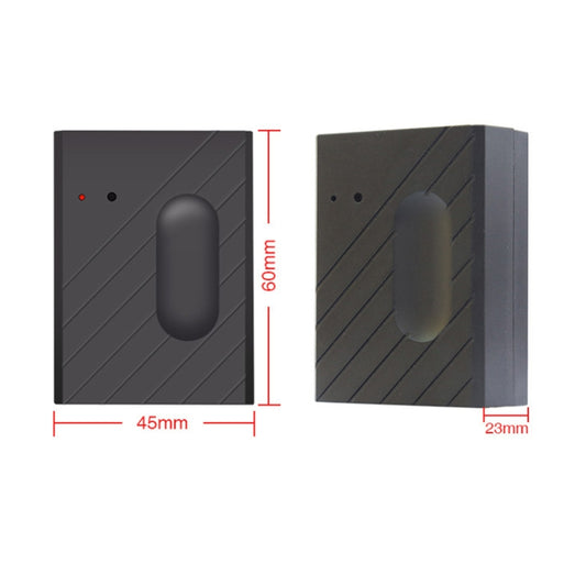 Black garage door controller dimensions, 45mm by 160mm panel with button slot