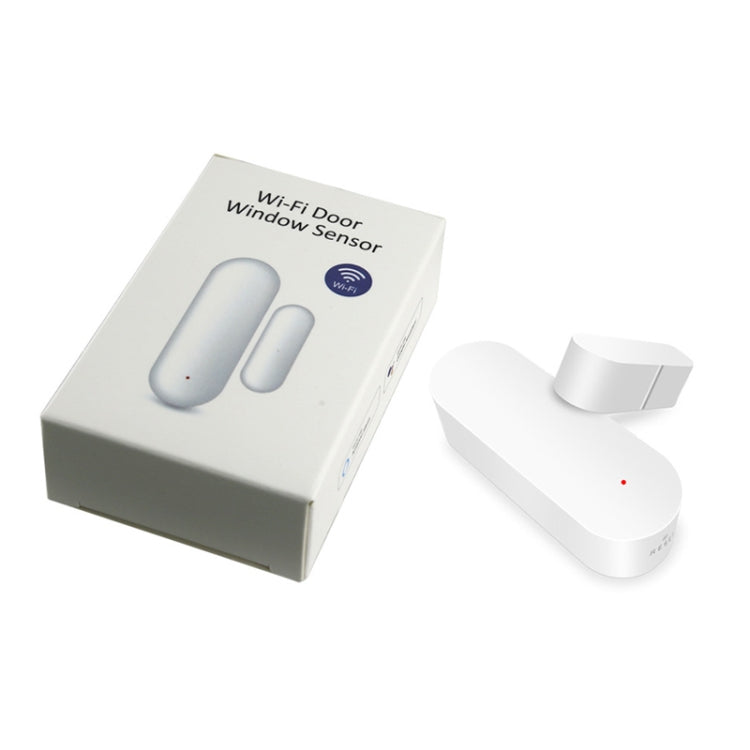 White door/window sensor with retail box, two-piece magnet and red status LED