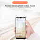 White door/window contact sensor with smartphone app remote viewing on screen