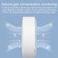 Smart gas alarm sensor module illustration with vent holes and side indicator opening