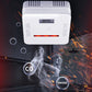 2-in-1 carbon monoxide and smoke alarm detector with LCD readout and red alarm bar