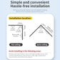 Installation guide diagram for 2-in-1 carbon monoxide and smoke alarm detector mounting