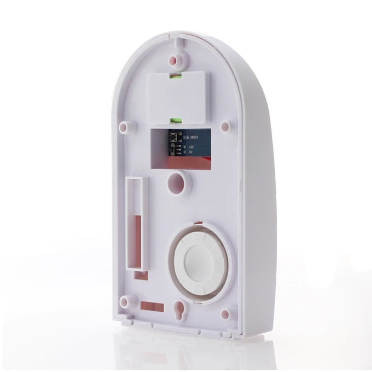 Back panel of alarm call button showing internal components and wiring.
