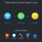 WiFi siren alarm sensor setup steps and smart platform icons