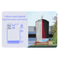 Ultrasonic liquid level meter water level alarm display with sensor and outdoor tank