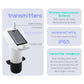 Solar-powered ultrasonic level meter transmitter with wireless distance and waterproof IP65 info