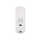 Wireless PIR motion detector, white rear view with contacts and mounting slot
