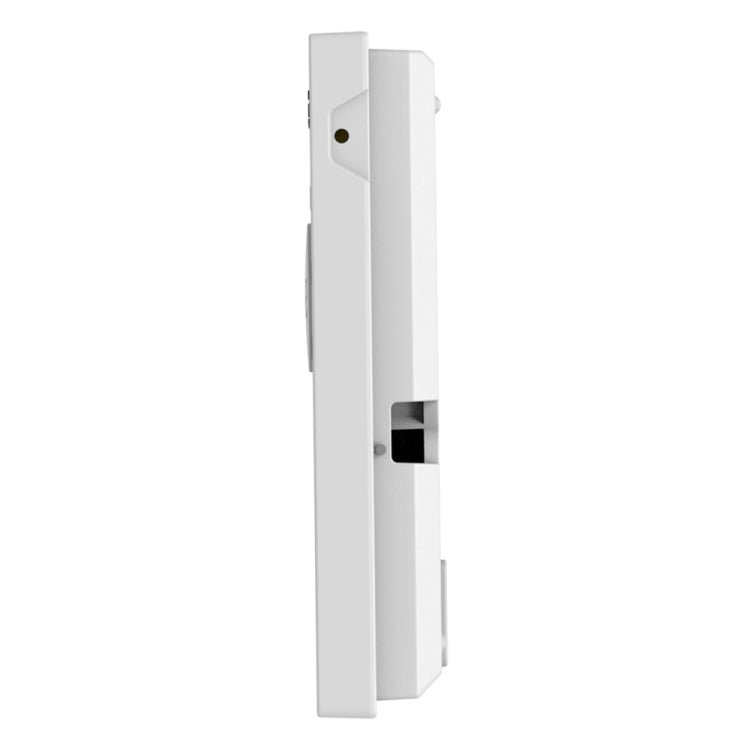White slim wireless door/window contact sensor with side mounting slot