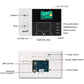 Alarm panel interior diagram showing speaker, tamper switch, and power connections