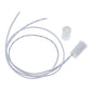Door magnetic sensor switch wiring harness with loop cable and two white sensor caps