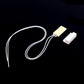 Magnetic door sensor switch kit: white wire with two rectangular sensor blocks