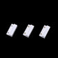 White magnetic sensor contact blocks, three pieces with mounting holes