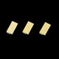 Yellow magnetic sensor contact blocks, three pieces with mounting holes