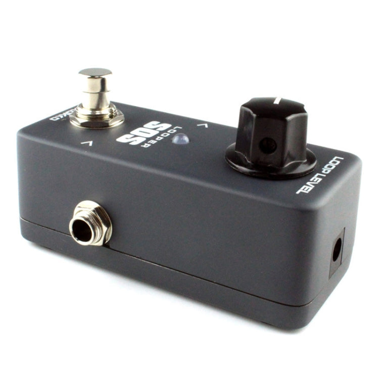 KOKKO FLP2 mini SOS loop recorder pedal with side 1/4-inch input and output jacks
