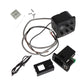 Guitar preamp pickup bundle with wiring harness, connectors, and mounting hardware