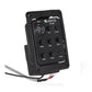 Black JOYO-style guitar pickup preamp module with tuning knob and EQ slider buttons