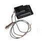 Guitar EQ preamp module underside with output jack and connected wiring harness