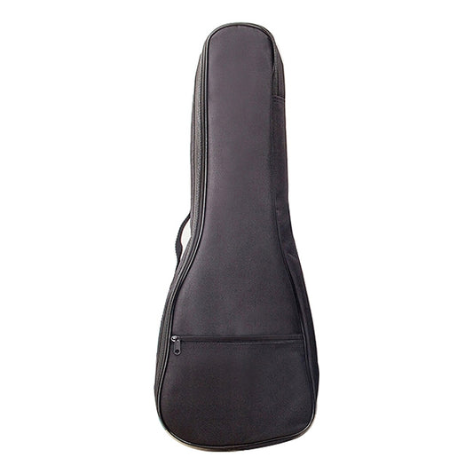 23-inch ukulele cotton bag with padded body and black zipper pocket front