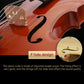 Acoustic violin f-hole and bridge close-up with inset wood plate detail