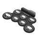 Black electronic roll-up drum with labeled silicone pads and a top control strip