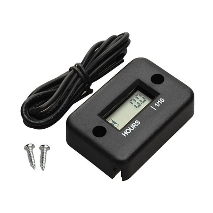 Digital timer alarm clock kit with LCD unit, black cable cord and mounting screws