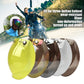 Motorcycle helmet bubble visor multi-pack with various colored mirrored lenses