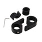 Black clamping inserts and mounting brackets with hex key