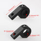 Black spotlight fixed clip bracket with circular clamp opening