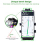 Motorcycle phone navigation holder with eight-jaw clamp and ball head, black anti-theft knobs