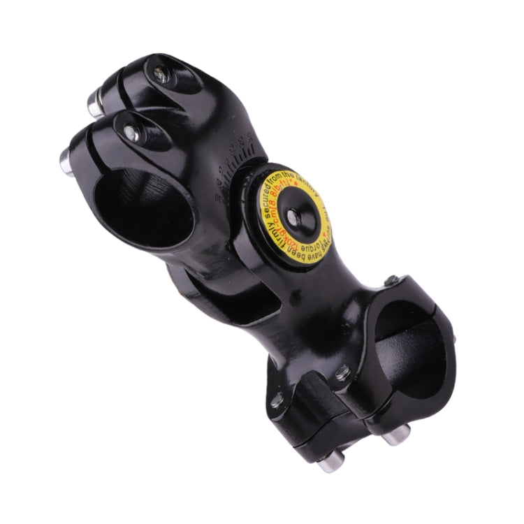 Black handlebar camera mount bracket with wide clamp and yellow center dial
