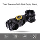 Black fixed-extension cycling camera mount with handlebar clamp and central dial