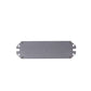 Metal mounting plate for strobe tail light, rectangular with corner screws