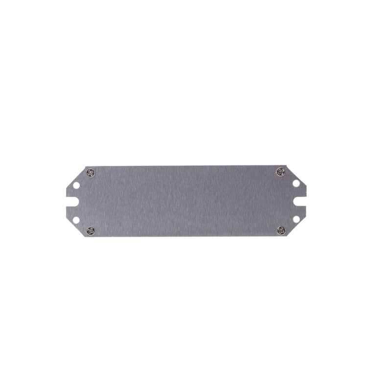 Metal mounting plate for strobe tail light, rectangular with corner screws
