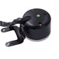 Black LED motorcycle digital meter housing with wiring and U-mount bracket