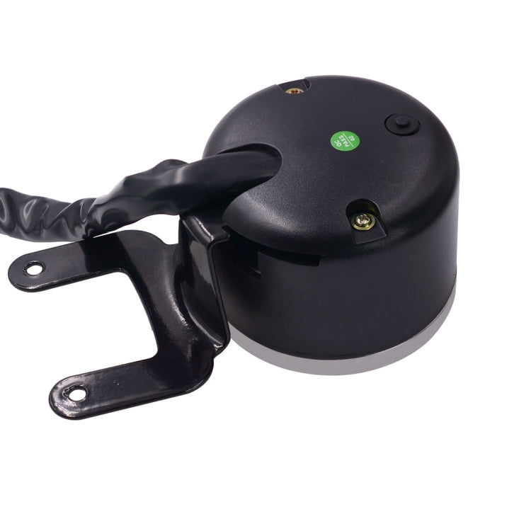 Black LED motorcycle digital meter housing with wiring and U-mount bracket