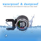 LED motorcycle digital meter with rain-and-splash shielded gauge face
