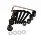 Motorcycle front windshield mounting hardware kit with screws and washers